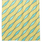 Rideaux De Douche Mint vert jaune et noir moderne (Devant)