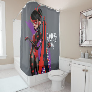 Rideaux De Douche Miraculeux Shadybug Re-verse Blots On!