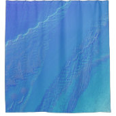 Rideaux De Douche Miroir de vanité à fond bleu (Devant)