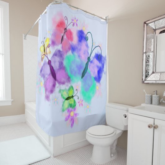 Rideaux De Douche Miroir d'eau (En situation)