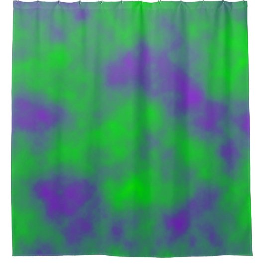 Rideaux De Douche Mistes verte et violette (Devant)
