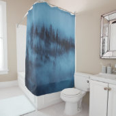 RIDEAUX DE DOUCHE MISTY PINE FOREST (En situation)
