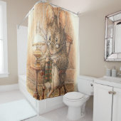 Rideaux De Douche "Mme Mouse Tricot" par Beatrix Potter (En situation)