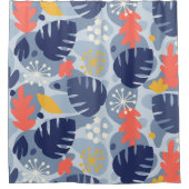 Rideaux De Douche Mod Feuille Monstera Abstrait Hawaiien Tropical -B (Devant)