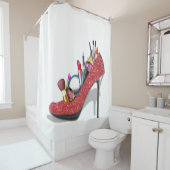 Rideaux De Douche Mode de maquillage à talons hauts (En situation)