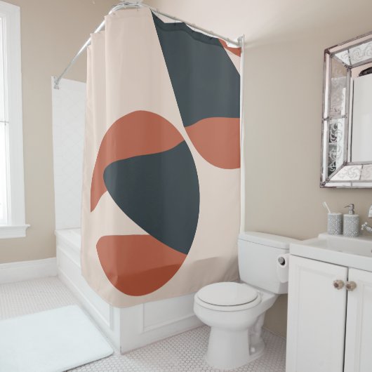 Rideaux De Douche Mode Organic Shapes (En situation)