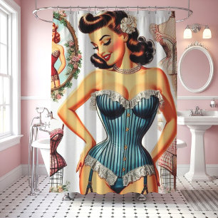Rideaux De Douche Mode vintage Corset Pin Up