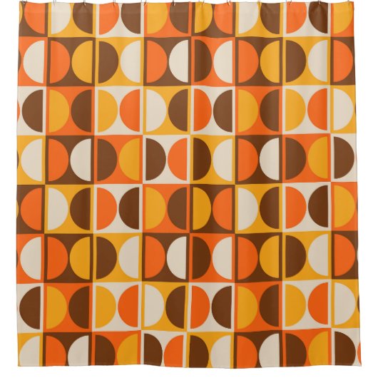 Rideaux De Douche Modèle abstrait géométrique moderne du milieu du s (Devant)