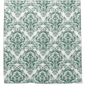 Rideaux De Douche Modèle Chasseur unique Green & White Classic Damas (Devant)