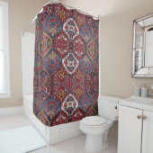 Rideaux De Douche Modèle de tapis oriental perse antique (En situation)