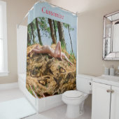 Rideaux De Douche Modèle féminin bronzage Thunder_Cove (En situation)