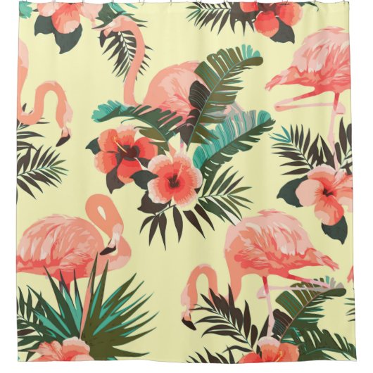Rideaux De Douche Modèle flamant (Devant)