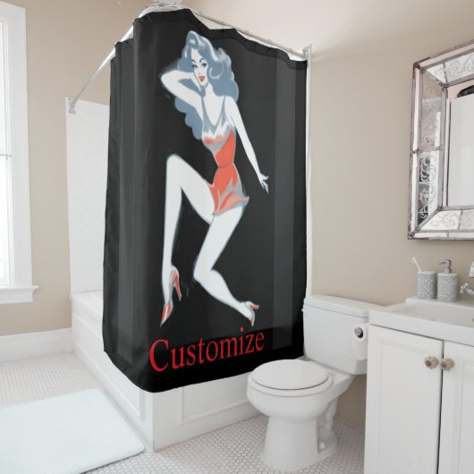 Rideaux De Douche Modèle flamboyant Poster Thunder_Cove (En situation)