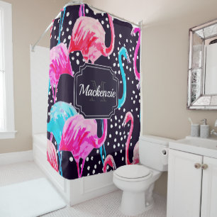 Rideaux De Douche Modèle Flamingo mou
