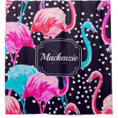 Rideaux De Douche Modèle Flamingo mou (Devant)