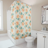 Rideaux De Douche Modèle floral (En situation)