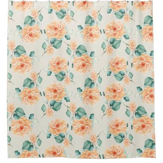 Rideaux De Douche Modèle floral (Devant)