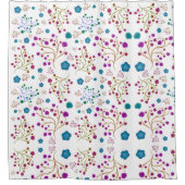 Rideaux De Douche Modèle floral (Devant)