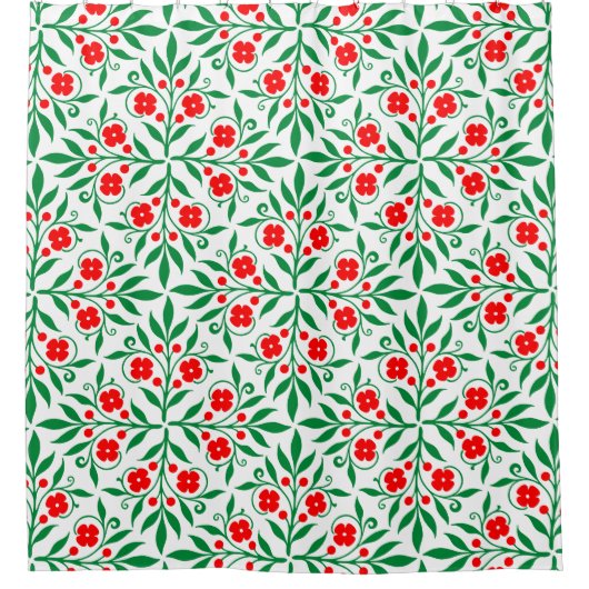 Rideaux De Douche Modèle floral (Devant)