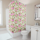 Rideaux De Douche Modèle floral (En situation)