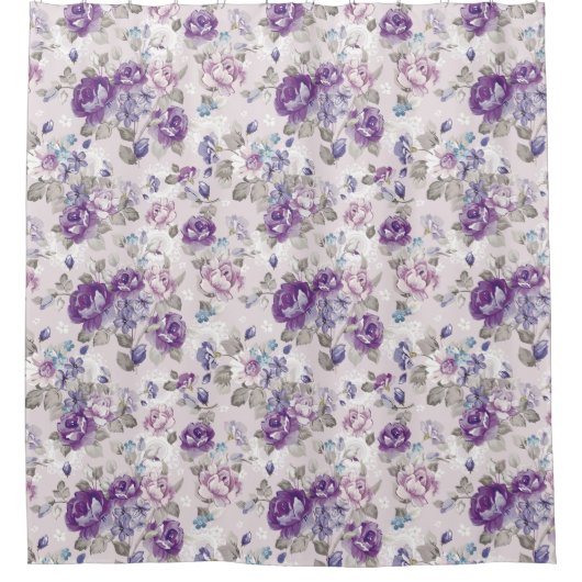 Rideaux De Douche Modèle floral (Devant)