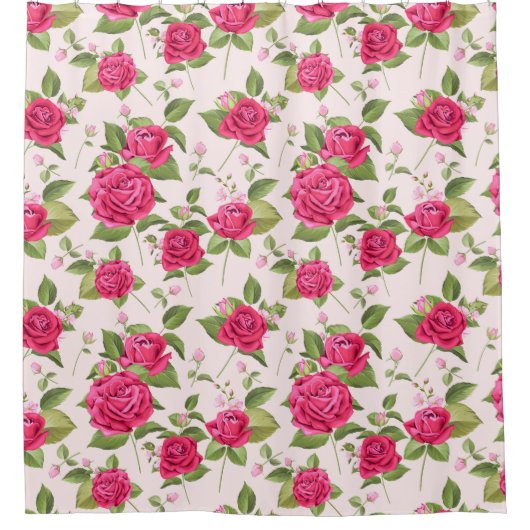 Rideaux De Douche Modèle floral (Devant)