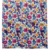 Rideaux De Douche Modèle floral coloré (Devant)