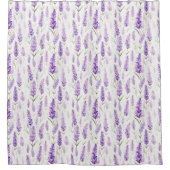 Rideaux De Douche Modèle floral Lavande légère (Devant)