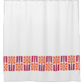 Rideaux De Douche Modèle floral rétro (Devant)