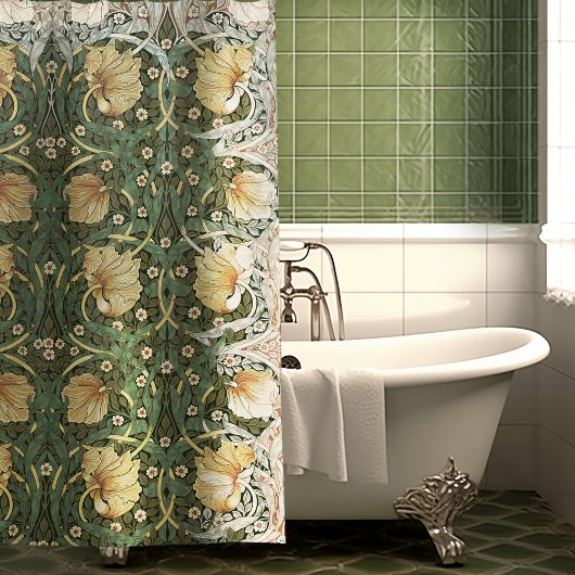 Rideaux De Douche Modèle floral William Morris