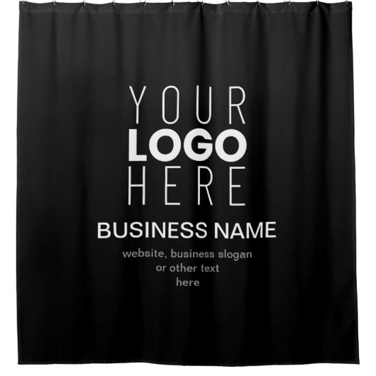 Rideaux De Douche Modèle simple moderne pour le logo de votre entrep (Devant)