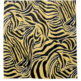 Rideaux De Douche Modèle zèbre sans couture, animal. Papier peint, a