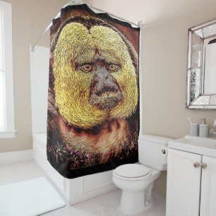 Rideaux De Douche Modèles Primate : Singe Saki à visage blanc