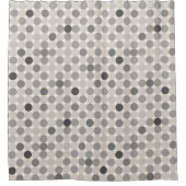 Rideaux De Douche Modern Gray Geometric Circles Guest Wow Decor (Devant)