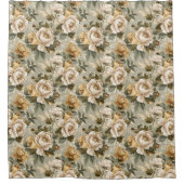 Rideaux De Douche Modern Green Gold Curtain Lux Botanical Accent (Devant)
