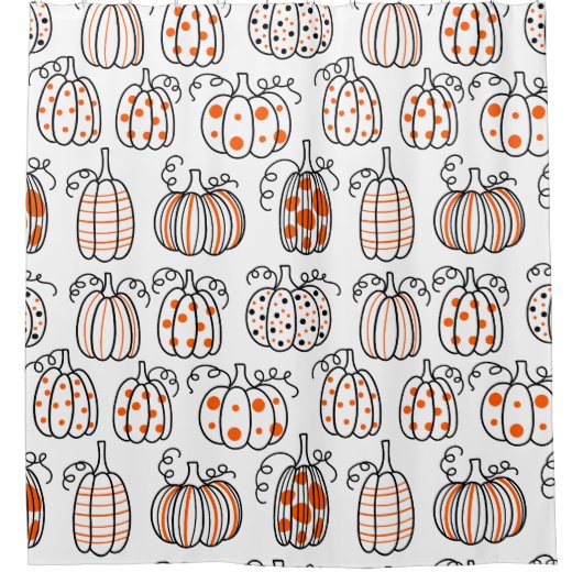 Rideaux De Douche Modern Minimalist Pumpkin – Orange Abstract (Devant)