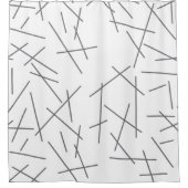 Rideaux De Douche Modern, simple, messy, trendy graphic line pattern (Devant)