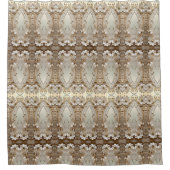 Rideaux De Douche Modern White Flowers Pearls Shower Curtain (Devant)