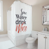 Rideaux De Douche Moderne, amusant, créatif, drôle Économisez de l'e (En situation)