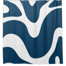 Moderne blanc & bleu