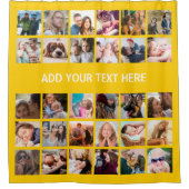 Rideaux De Douche Moderne Collage photo Jaune 30 (Devant)