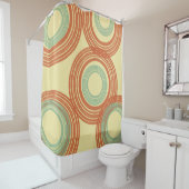 Rideaux De Douche Moderne du milieu du siècle (En situation)