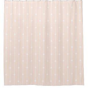 Rideaux De Douche Moderne et tendance Pastel Peach Peach rose rayé e