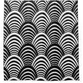 Rideaux De Douche Moderne Jazz Age Roaring Années Noir et blanc (Devant)