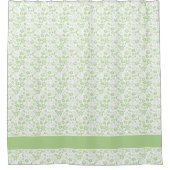 Rideaux De Douche Moderne Pale Mint Green Tropical Floral (Devant)