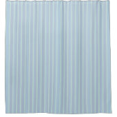 Rideaux De Douche Moderne rayé bleu scintillant (Devant)