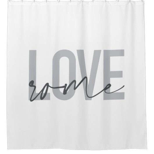 Rideaux De Douche Moderne, simple, cool, design urbain Aimer Rome (Devant)