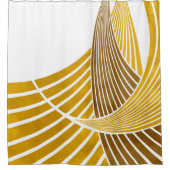 Rideaux De Douche Moderne, simple, élégant, vagues, lignes, rayures (Devant)