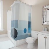 Rideaux De Douche Modes bleus (En situation)