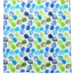 Rideaux De Douche Momona Ananas Tropical Hawaïen